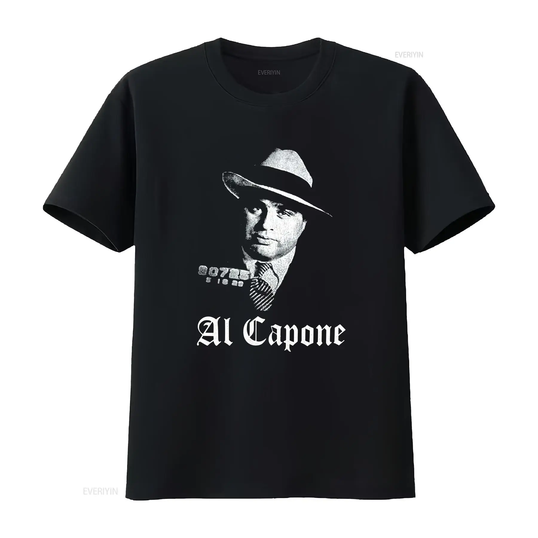 Mens Fashion In The 2000S - AL CAPONE 2000s Heren Zwart Katoenen
