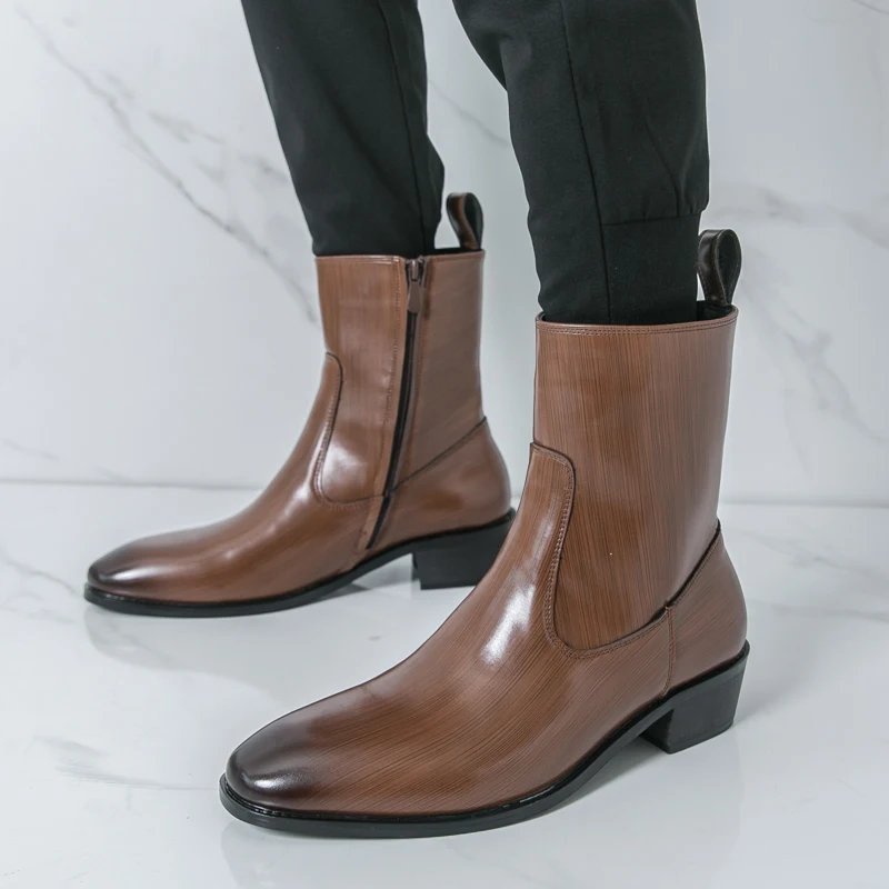 Mens Fashion Zapatos - Klassieke comfortabele enkellaarzen Botas Fashion Casual