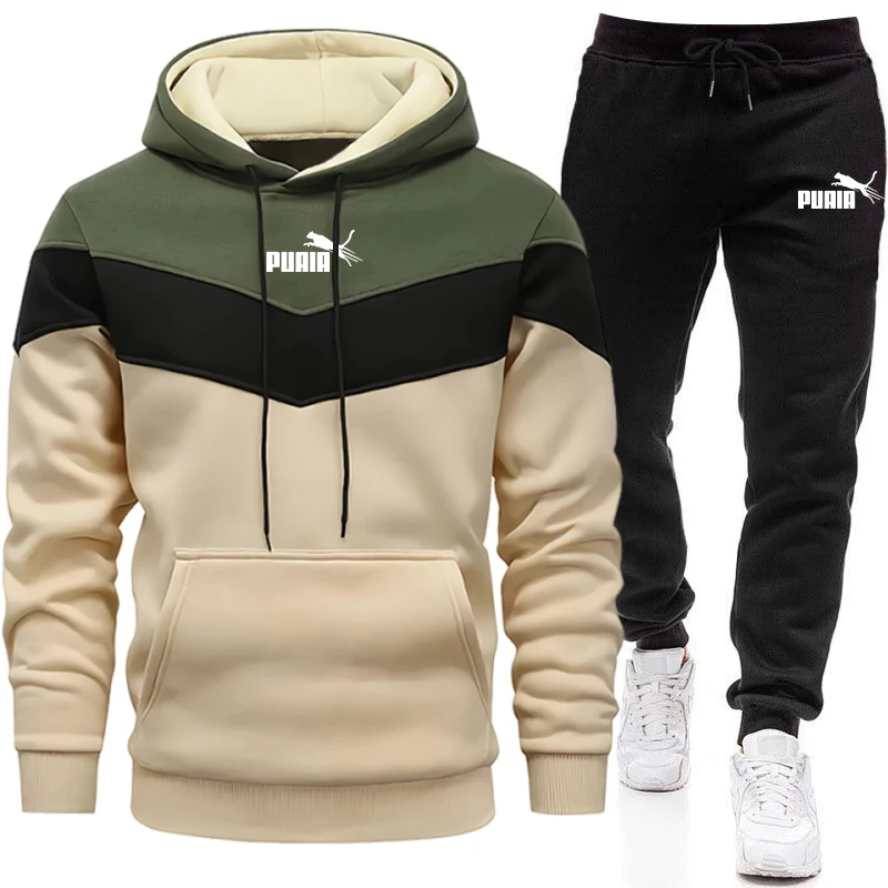 Mens Fashion Casual Outfits - Herenset/Hoodie/Broek 2026 Herfst Winter Dagelijkse Casual