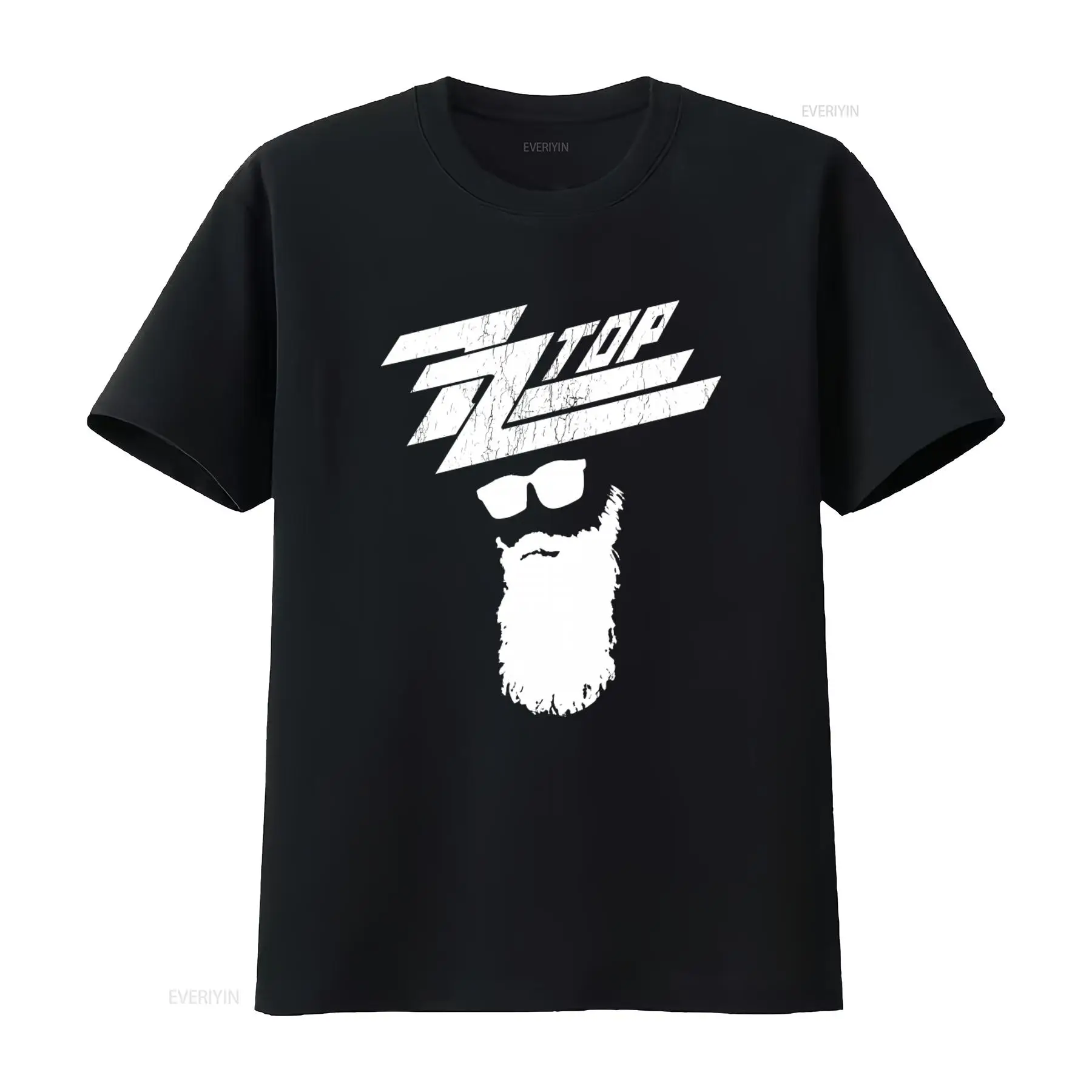 Men'S Fashion Everyday - ZZ TOP Rockband Muziek Zwart T-Shirt