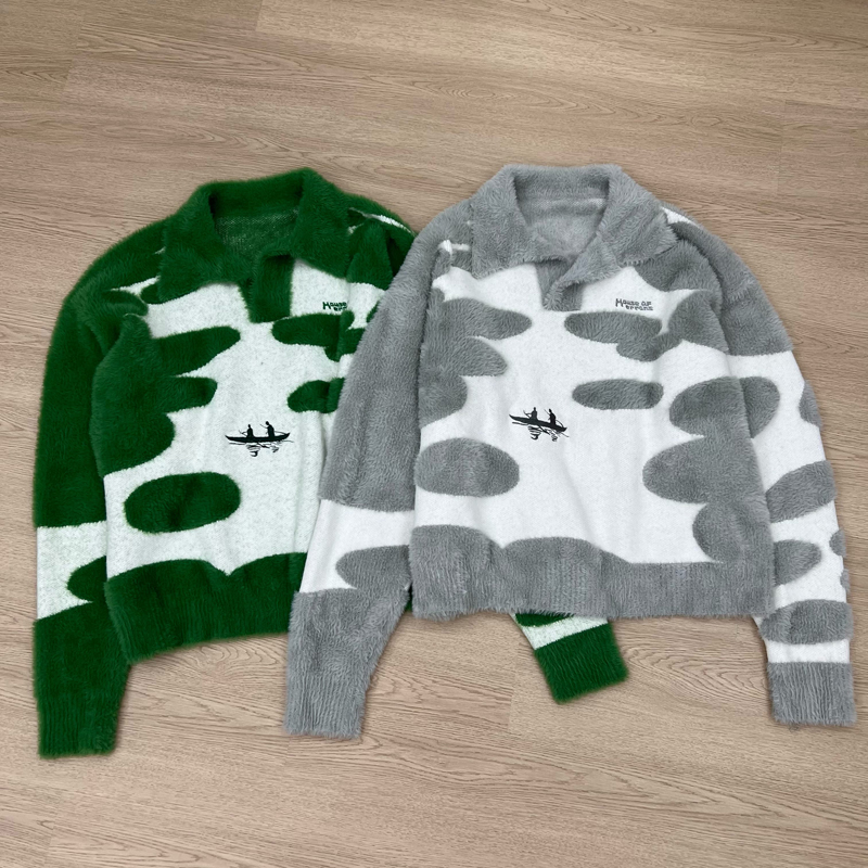 Men'S Fashion Zip Sweater - Streetwear Trend House of Errors Trui