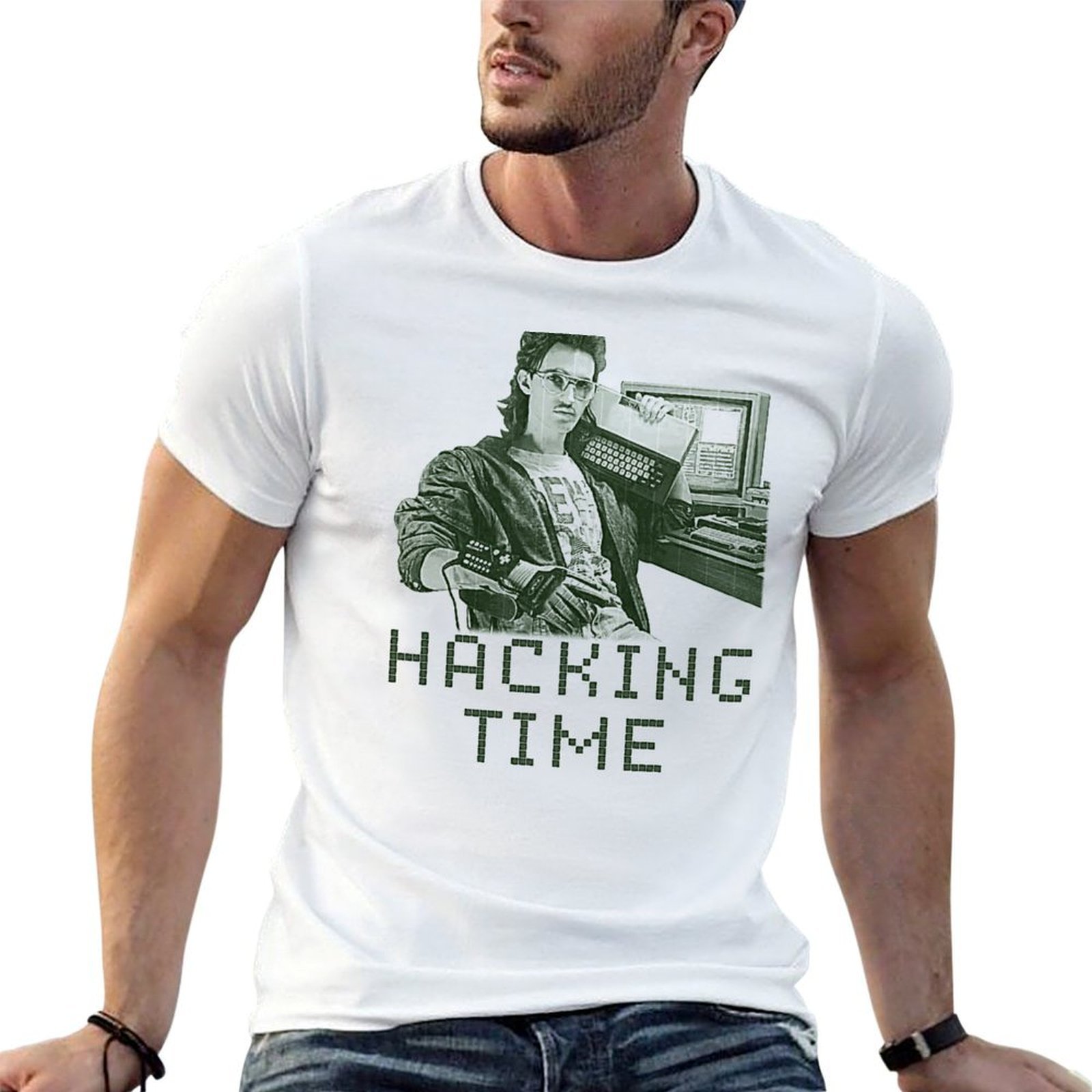 Mens Fashion Hacks - Hacking time T-shirt heren t-shirt blauw
