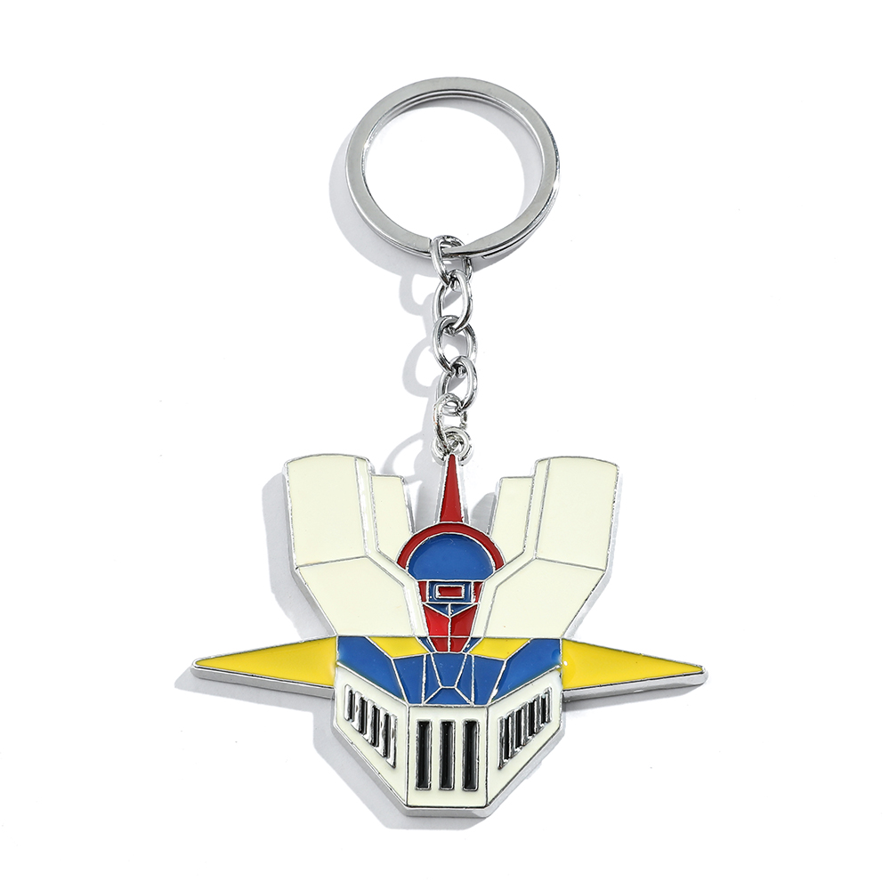 Men Fashion Key - Anime Cartoon Warrior Robot Logo Sleutelhanger