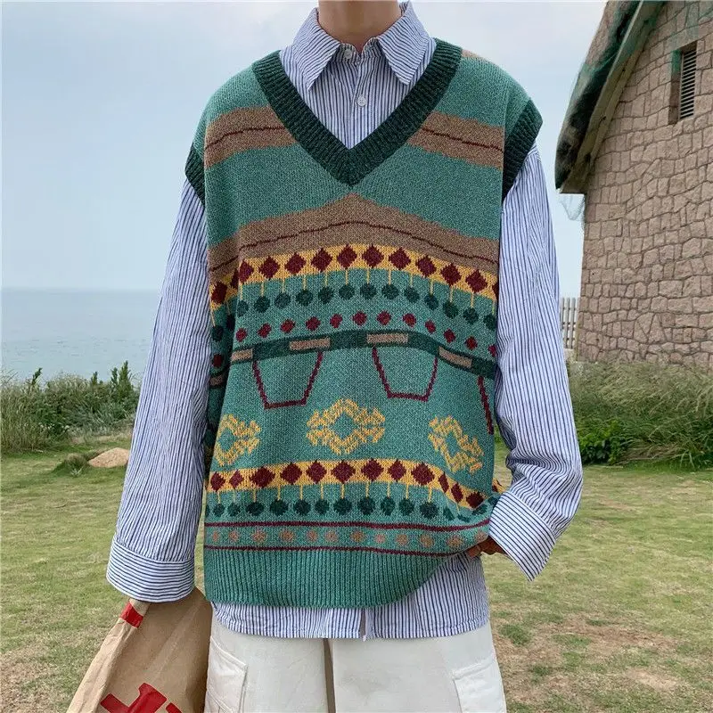 Men'S Fashion Reviews - Vest Koreaanse Mode Gebreide Vesten voor