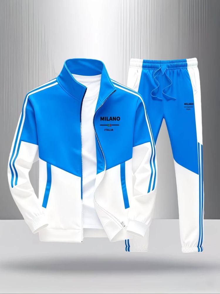 Men'S Fashion Zipper Jacket - Heren 2-delig trainingspak, modieus Milano Italia
