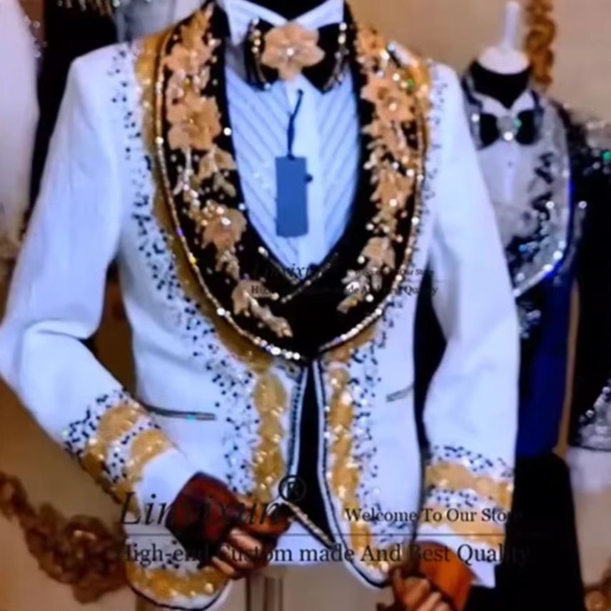 Mens Fashion Trajes - Elegantie Ontwerp Diamant Heren Pakken Aangepaste