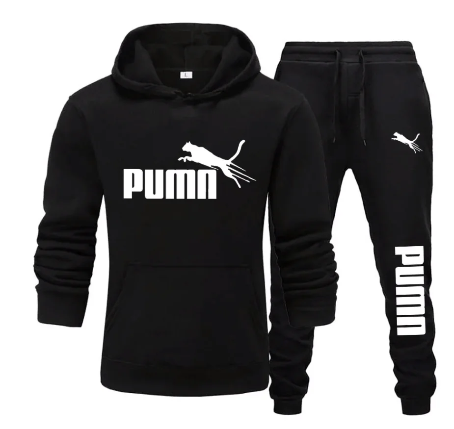 Mens Fashion Casual Outfits - Nieuwe heren hoodie + broek winter-lente
