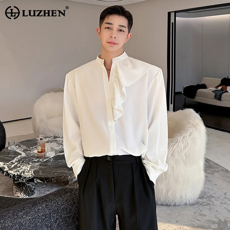 Men'S Fashion Reviews - LUZHEN Design Lange Nieuwe Mode Overhemd