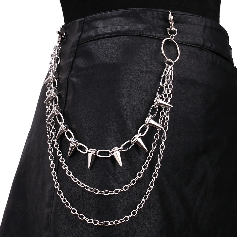 Men Fashion Key - Hip Hop Punk Rock Metal Broek