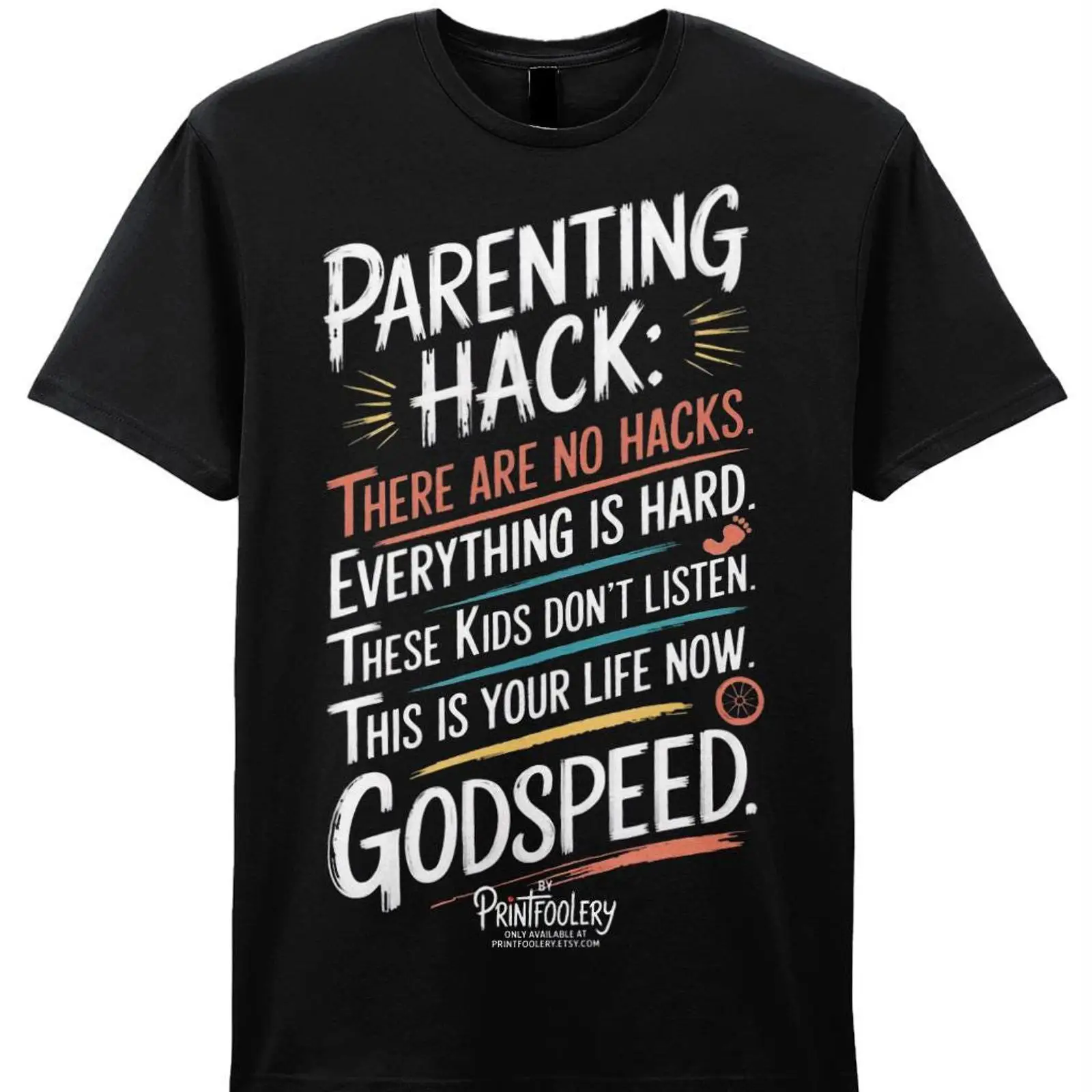 Grappige ouderlijk hack-t-shir - Mens Fashion Hacks recensie en prijs