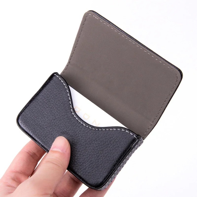 Modieus gestikt PU-leer credit - Men'S Fashion Visiting Card recensie en prijs