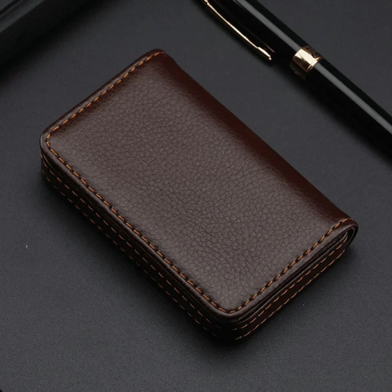 Modieus gestikt PU-leer credit - Men'S Fashion Visiting Card recensie en prijs