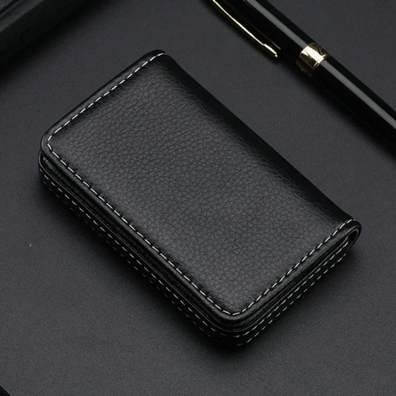 Modieus gestikt PU-leer credit - Men'S Fashion Visiting Card recensie en prijs
