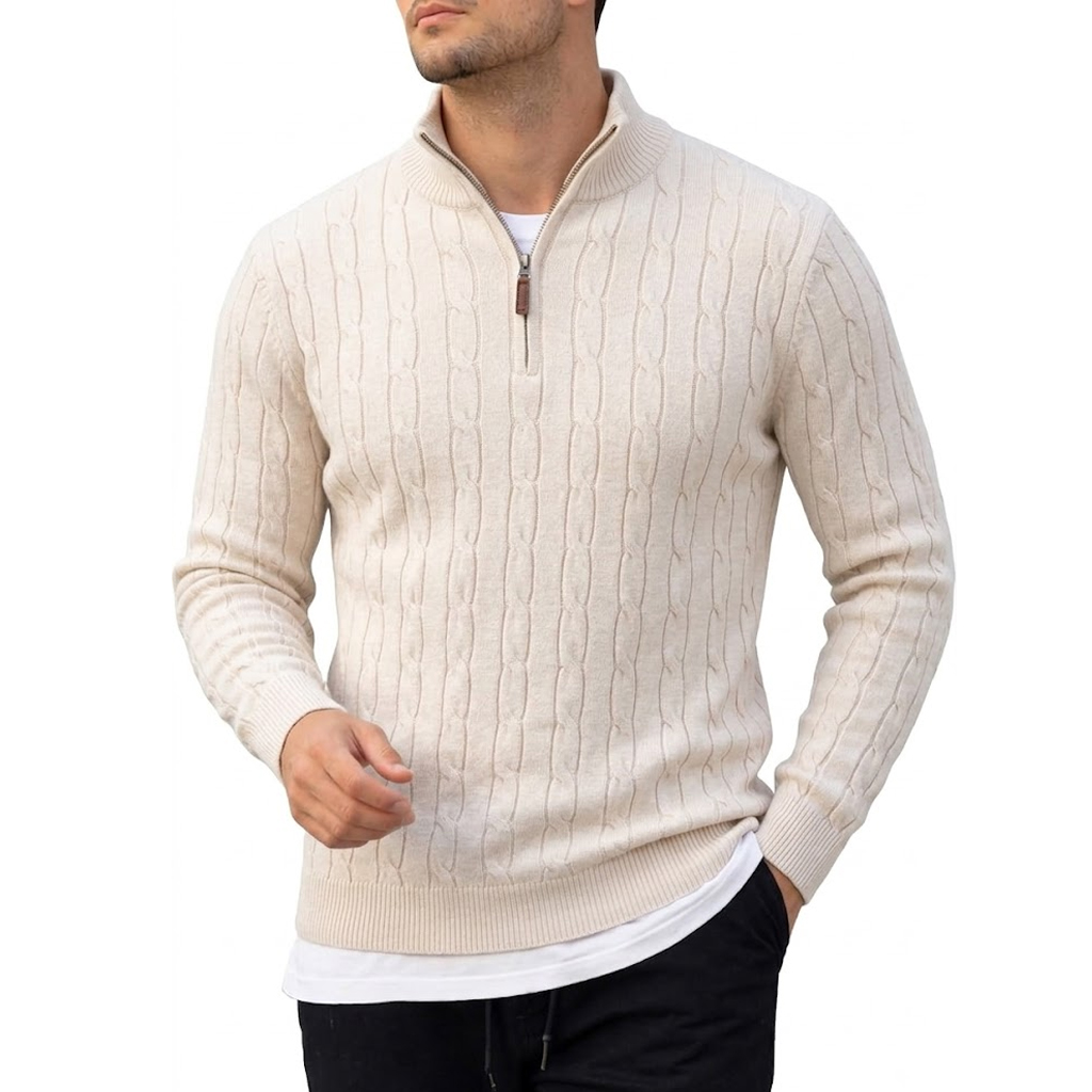 Heren polotrui met lange mouwe - Men'S Fashion Zip Sweater recensie en prijs
