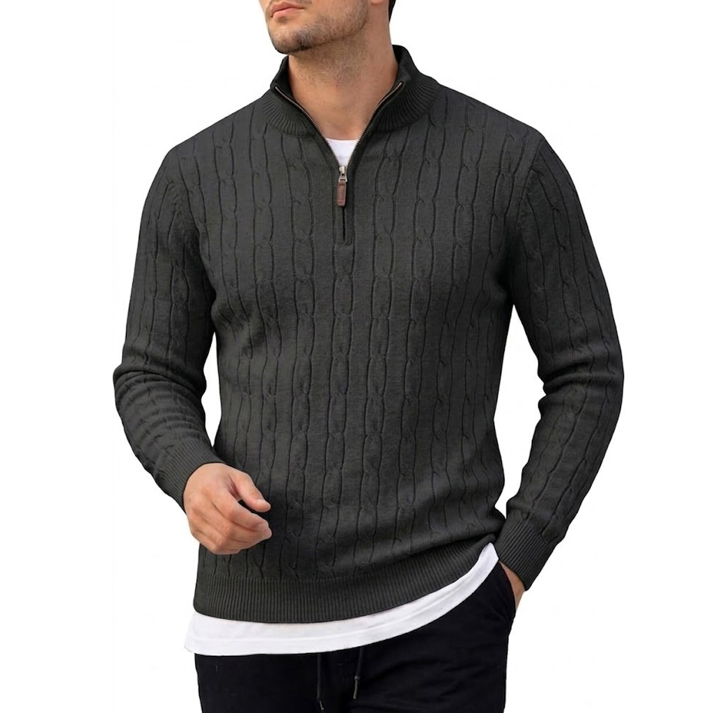 Heren polotrui met lange mouwe - Men'S Fashion Zip Sweater recensie en prijs