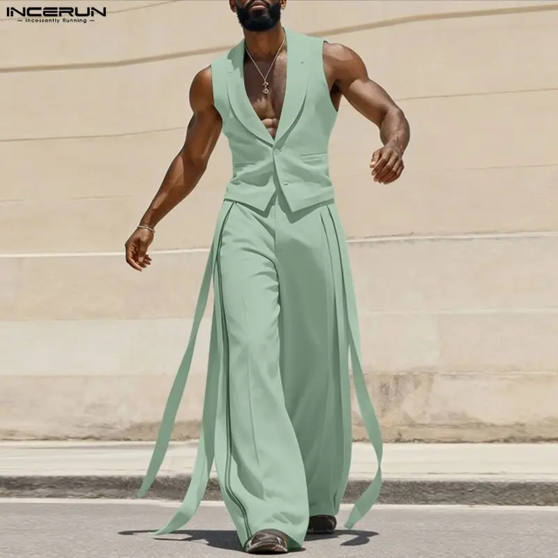 INCERUN Herensets Effen Kleur  - Men'S Fashion For Summer recensie en prijs