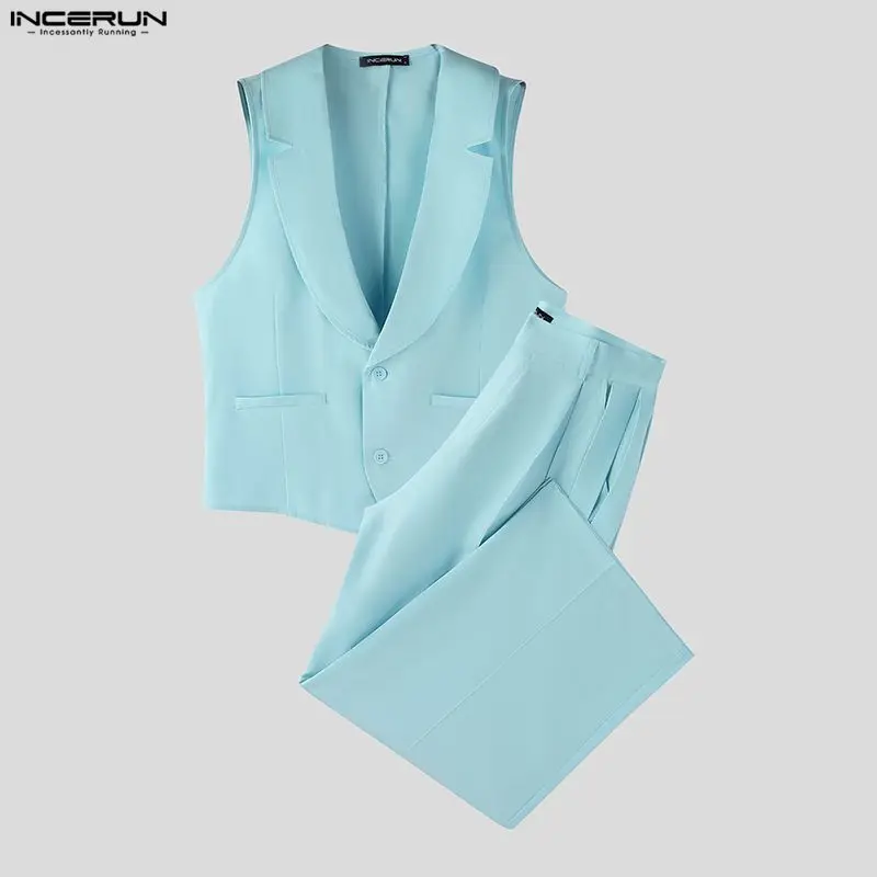 INCERUN Herensets Effen Kleur  - Men'S Fashion For Summer recensie en prijs