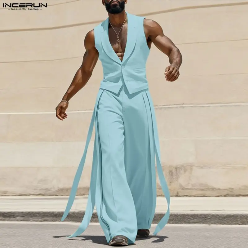 INCERUN Herensets Effen Kleur  - Men'S Fashion For Summer recensie en prijs