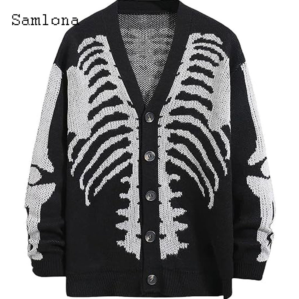 Plus Size Heren Casual Retro G - Men'S Fashion V Neck Sweater recensie en prijs