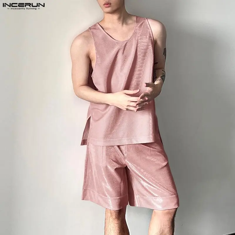 INCERUN Heren Sets Glanzend Ef - Men'S Fashion For Summer recensie en prijs