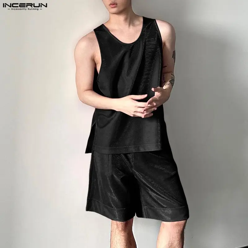 INCERUN Heren Sets Glanzend Ef - Men'S Fashion For Summer recensie en prijs