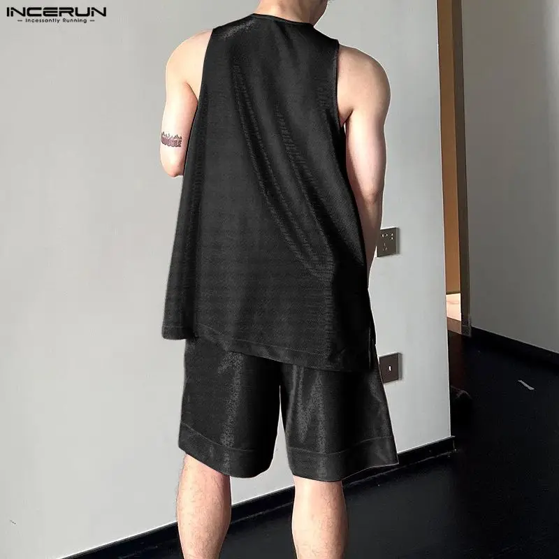 INCERUN Heren Sets Glanzend Ef - Men'S Fashion For Summer recensie en prijs