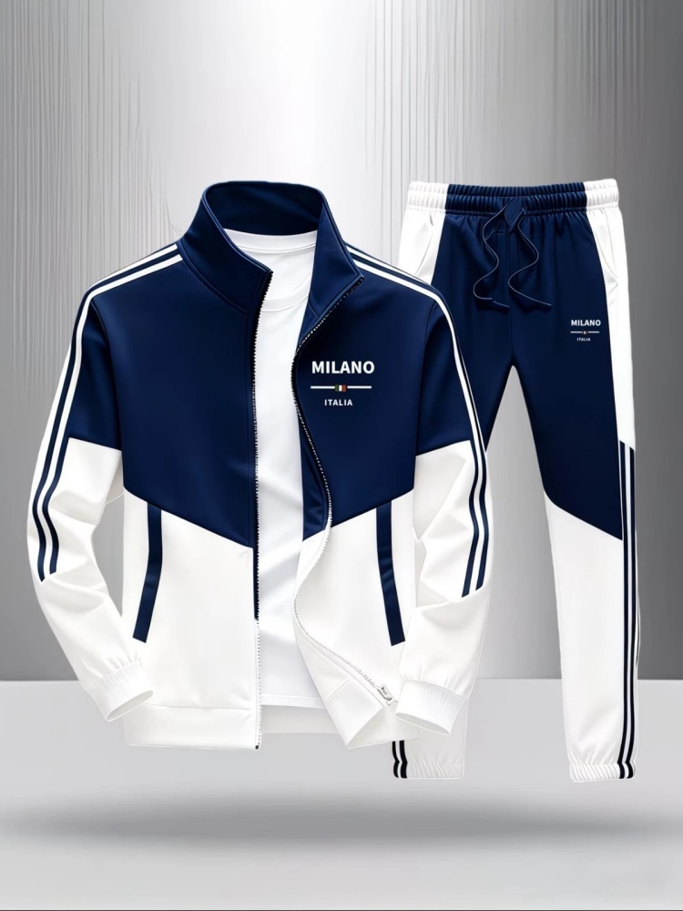 Heren 2-delig trainingspak, mo - Men'S Fashion Zipper Jacket recensie en prijs