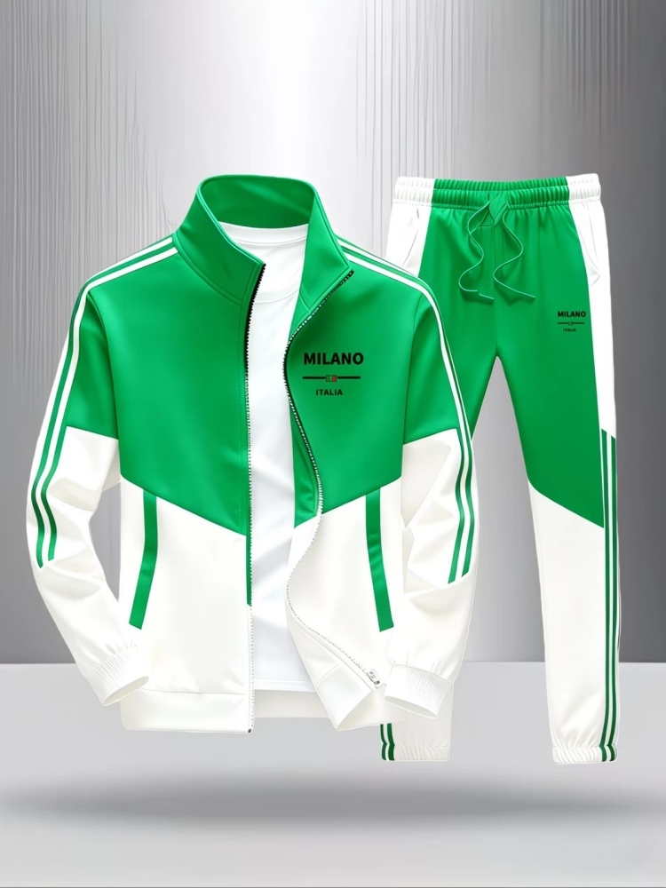 Heren 2-delig trainingspak, mo - Men'S Fashion Zipper Jacket recensie en prijs