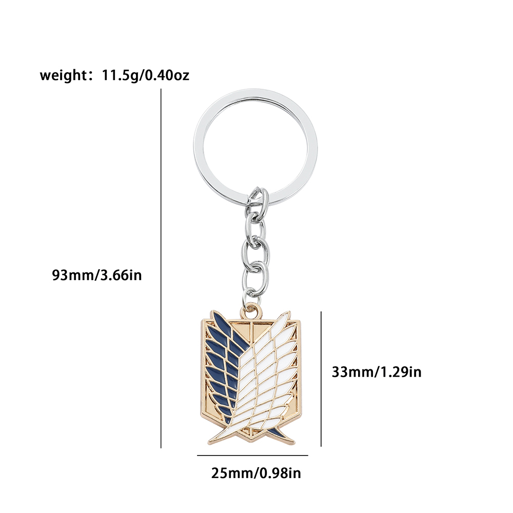 Anime Attack on Titan Emaille  - Men Fashion Key recensie en prijs