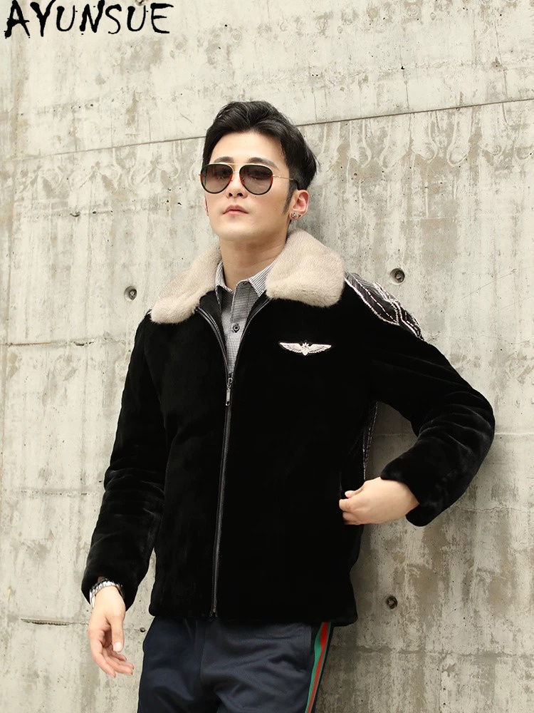 AYUSNUE Natuurlijke Nertsenjas - Men'S Fashion Zipper Jacket recensie en prijs