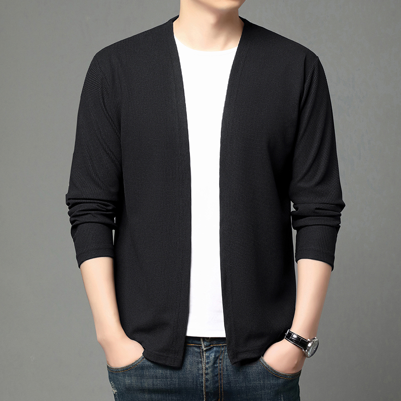 Lente en zomer Effen kleur geb - Men'S Fashion Zip Sweater recensie en prijs