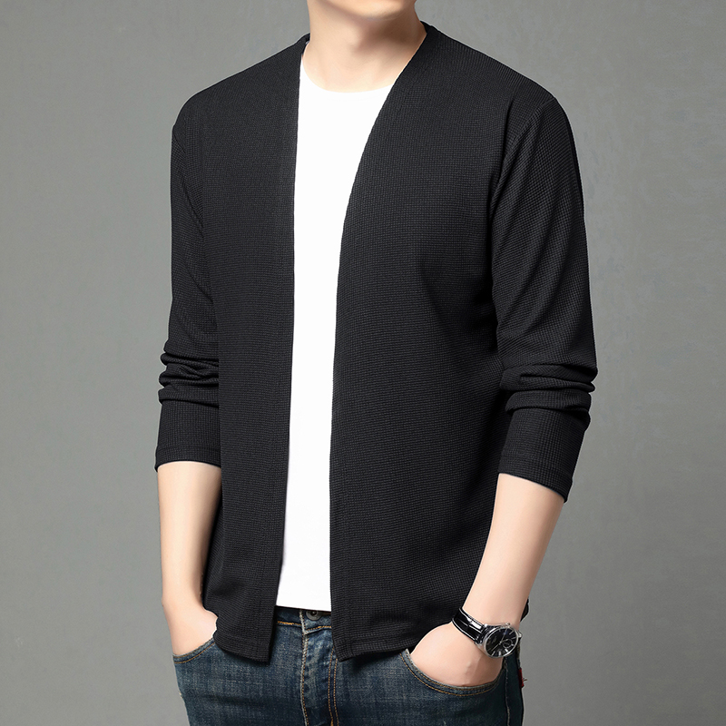 Lente en zomer Effen kleur geb - Men'S Fashion Zip Sweater recensie en prijs
