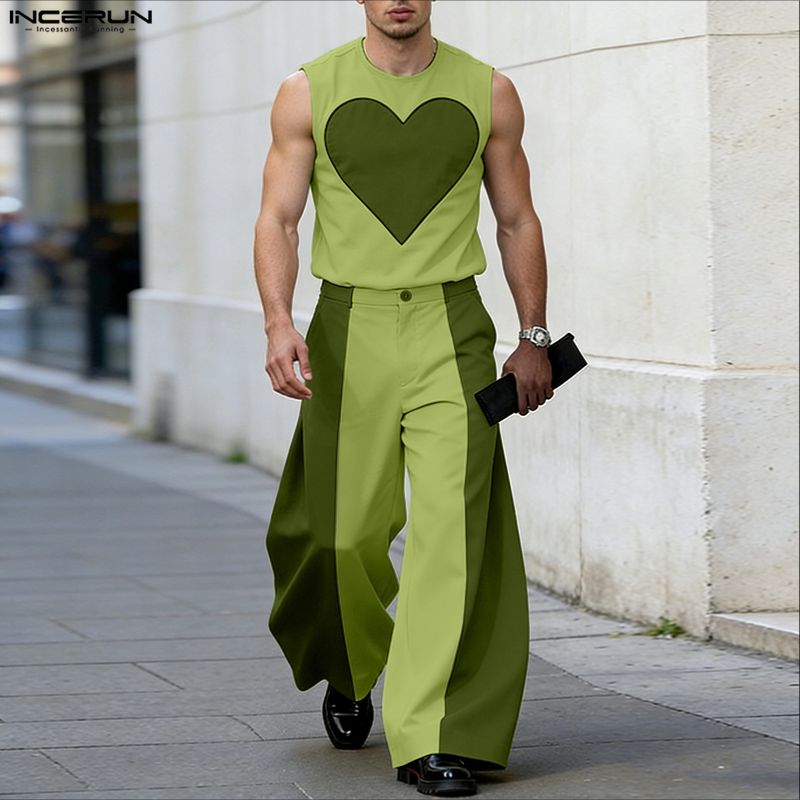 INCERUN Herensets Patchwork Kl - Men'S Fashion For Summer recensie en prijs