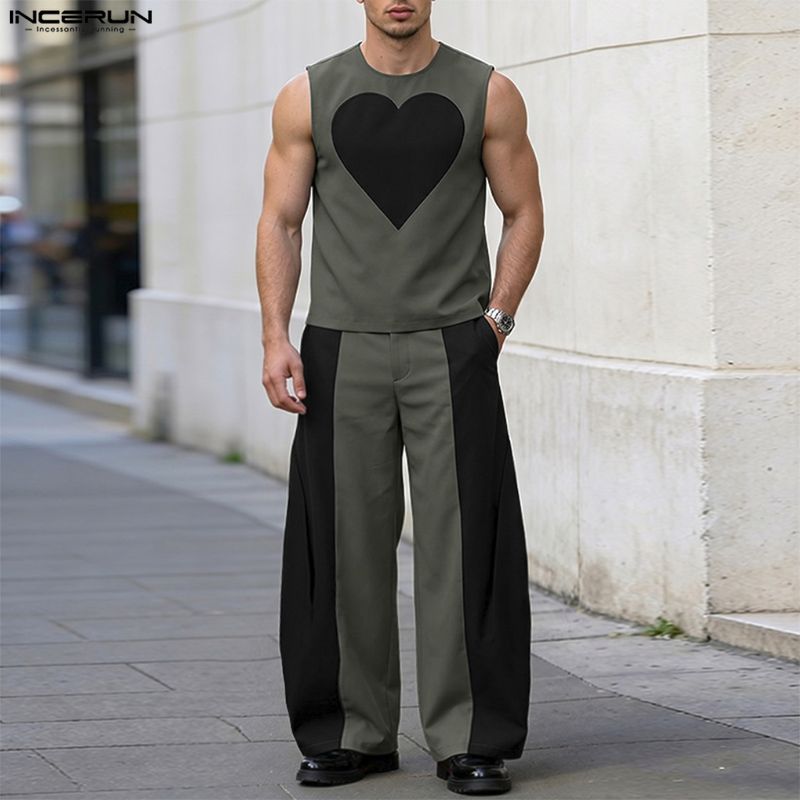 INCERUN Herensets Patchwork Kl - Men'S Fashion For Summer recensie en prijs