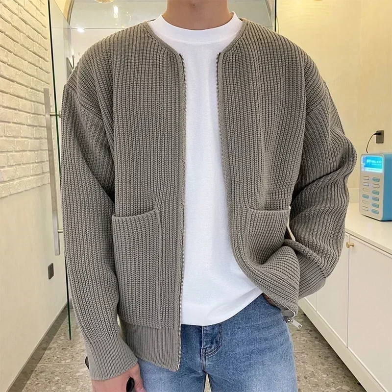 2026 Herfst Gebreide Sweaterja - Men'S Fashion Zip Sweater recensie en prijs