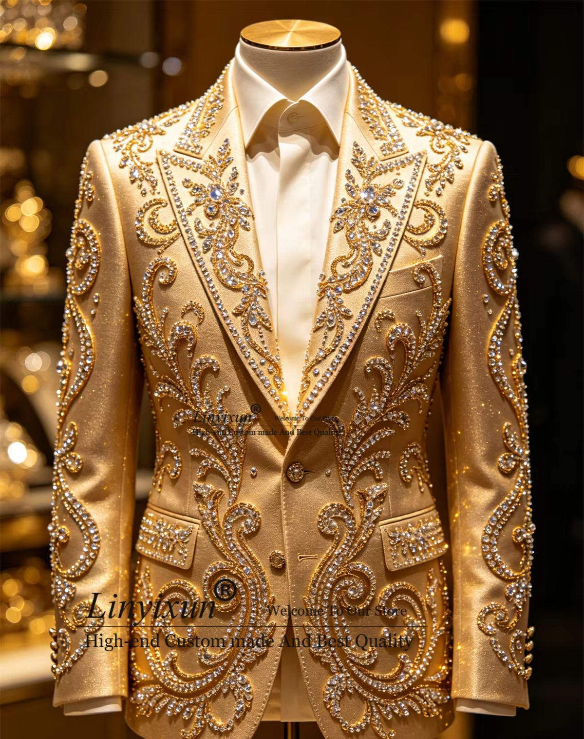 Luxe Stons Crystal Herenkostuu - Mens Fashion Trajes recensie en prijs