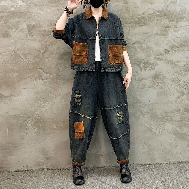 Herfst Winter Dames Retro Cowb - Denim Jacket Vintage recensie en prijs