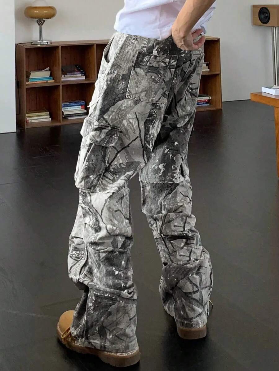 Herenmode cargobroek met bladp - Mens Fashion In The 2000S recensie en prijs